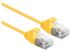 ROLINE Slim CA6A UTP CU LSZH Ethernet Cable Yellow 0.5m