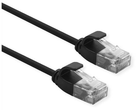 ROLINE UTP PatchCord Cat6a. LSOH Slim. Black. 15cm (21.15.3950)
