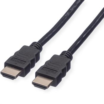 ROLINE HDMI High Speed Cable + Ethernet, M/M, black, 1m (11.04.5541)