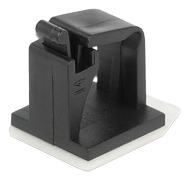DELOCK Cable holder with locking clip self-adhesive black 10 pieces