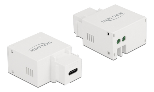 DELOCK Keystone Module USB Type-C™ Charging Port 2.1 A white (87792)