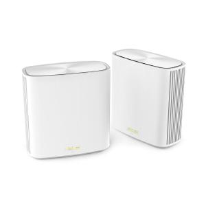 ASUS ZenWiFi AX XD6 Tri Band Mesh WiFi 6 System 2 Pack White (90IG06F0-MO3R40)