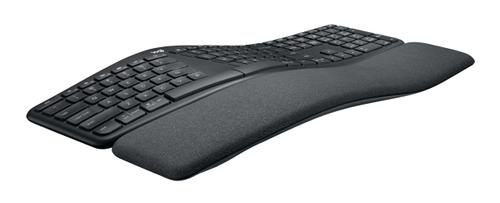 LOGITECH Ergo Series ERGO K860 for Business - Tastatur - full size - kabellos - 2.4 GHz, Bluetooth 5.0 LE - QWERTY - US International - Graphite (920-010352)