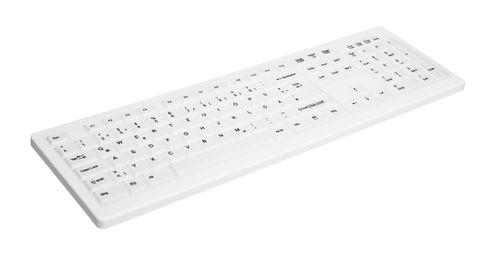 CHERRY AK-C8100 MEDIC CORDED STD KB NO MEDICAL KEYBOARD STANDARD WHITE PERP (AK-C8100F-U1-W/NOR)