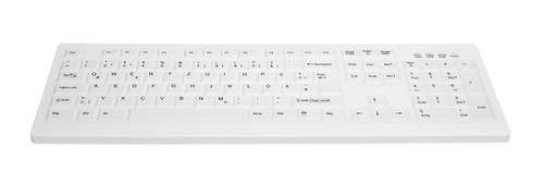 CHERRY AK-C8100 MEDIC CORDED STD KB DE MEDICAL KEYBOARD STANDARD WHITE PERP (AK-C8100F-U1-W/GE)