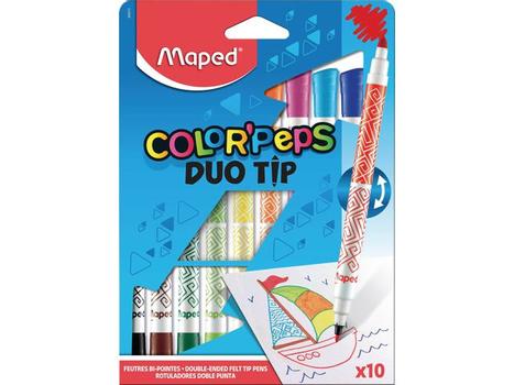 MAPED Tusj Maped Duo tip (10) (849010)