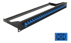 DELOCK 19 Fibre Patch Panel 24 port SC Simplex blue