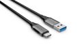 Elivi USB A til C kabel 0,2 meter Svart/Space Grey, 5gbps/3A