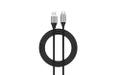 Elivi USB A til C kabel 3 meter Svart/ Space Grey , 5gbps/3A (ELV-USBA2C-B030)