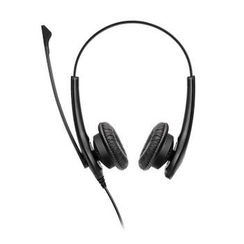 JABRA a BIZ 1100 USB Duo - Headset - on-ear - wired - USB - black - academic - Certified for Microsoft Teams, Zoom Certified (1159-0159-EDU)