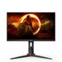 AOC Gaming 24G2SU/BK - G2 Series - LED monitor - gaming - 24" (23.8" viewable) - 1920 x 1080 Full HD (1080p) @ 165 Hz - VA - 350 cd/m² - 3000:1 - 1 ms - 2xHDMI, DisplayPort - speakers - black, red (24G2SU/BK)