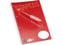 STAPLES Spiralhefte STAPLES A4 60g 70bl linjer