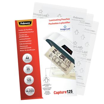 FELLOWES Laminating Pouch A4 2x125 Micron Gloss (Pack 25) 5396301 (5396301)