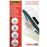 FELLOWES Laminating Pouches Capture 125 micron Laminerings poser 54 x 86 mm Klar