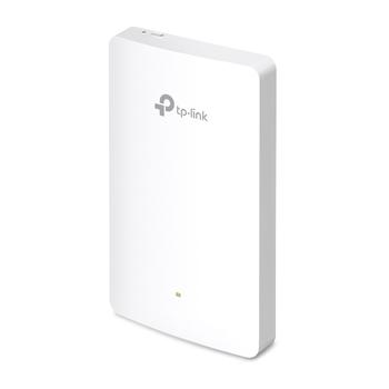 TP-LINK AX1800 Wall-Plate Dual-Band Wi-Fi 6 Access Point 
PORT:  Uplink: 1  Gigabit RJ45 Port; Downlink: 3  Gigabit RJ45 Port 
SPEED:574Mbps at  2.4 GHz + 1201 Mbps at 5 GHz
FEATURE: Compatible with EU & US S (EAP615-Wall)