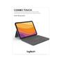 LOGITECH COMBO TOUCH FOR IPAD AIR 4. GEN OXFORD GREY - FRA PERP (920-010298)