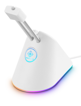 DELTACO WHITE LINE WA91 RGB Mouse Bungee, white (GAM-044-W-RGB)