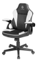 DELTACO DC120W Junior Gaming Chair, PU-leather, Black/White