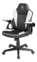 DELTACO DC120W Junior Gaming Chair, PU-leather, Black/White