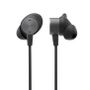 LOGITECH h Zone Wired Earbuds - Headset - in-ear - wired - 3.5 mm jack - noise isolating - graphite - Optimised for UC (981-001013)