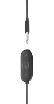 LOGITECH Zone Wired Earbuds Teams - Graphite - EMEA (981-001009)