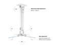 MULTIBRACKETS Universal Projector Ceiling Mount I (7350022730311)