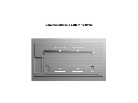 MULTIBRACKETS M Universal Public Wallmount Black Large incl 2x Lock (7350022734173)