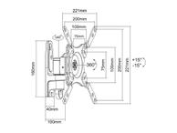 Multibrackets M VESA Flexarm 360 I monteringssett - for LCD-TV - hvit (7350022736078)