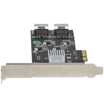 StarTech 8 Port SATA PCIe Card, PCI Express 6Gbps SATA Expansion Card with 4 Host Controllers,  SATA PCIe Controller Card, PCI-e x4 Gen 2 to SATA III Adapter Card, Drive Cables Incl. - Windows/ macOS/ Linux (8P6G (8P6G-PCIE-SATA-CARD)
