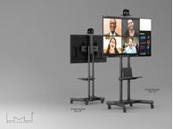 Multibrackets M Public Floorstand Basic stativ - for videokonferansesystem - svart (7350073732319)