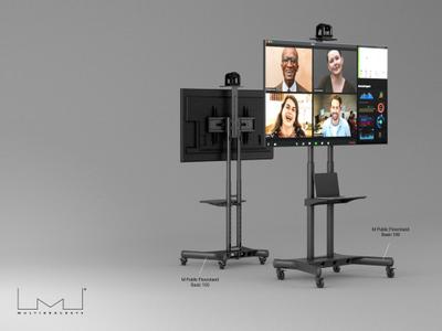 MULTIBRACKETS M Public Floorstand Basic 180 incl shelf & camera holder (7350073734627)