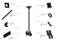 Multibrackets PRO Series M Ceiling Mount MBC1U brakett - for LCD-skjerm - svart (7350073733897)
