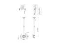 MULTIBRACKETS M Ceiling Mount Pro 1U VESA- 200, Pro Series Ceiling Mount (7350073733897)