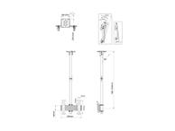 Multibrackets PRO Series M Ceiling Mount MBC1U brakett - for LCD-skjerm - svart (7350073733897)