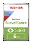 TOSHIBA S300 Surveillance - Hard drive - 6 TB - internal - 3.5" - SATA 6Gb/s - 7200 rpm - buffer: 256 MB