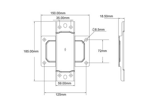 MULTIBRACKETS M Pro Series - Pole Clamp Plate (7350073736119)