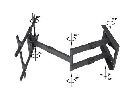 MULTIBRACKETS Veggfeste long reach HD Svart, VESA 800x400, 40kg, 101cm, 42-75" (7350073736539)