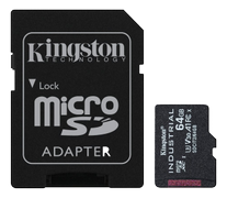 KINGSTON 64GB microSDXC Industrial Card+SDAdapter