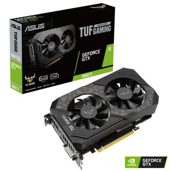 ASUS TUF Gaming GeForce GTX 1660 Ti EVO OC Gaming Graphics Card PCIe 3.0 6GB GDDR6 2xHDMI DP DVI-D (90YV0CT7-M0NA00)