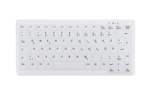 CHERRY AK-C4110 WRLS MINI KB STD DEU WHITE - STANDARD - GERMANY WRLS (AK-C4110F-FU1-W/GE)