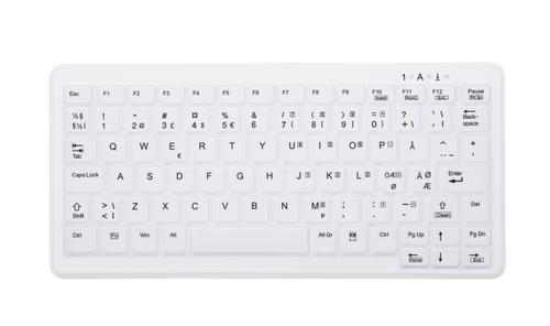 CHERRY AK-C4110 WRLS MINI KB STD PAN WHITE - STANDARD - NORDIC PERP (AK-C4110F-FU1-W/NOR)