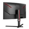AOC Gaming C27G3U/BK - LED-skärm - böjd - 27" - 1920 x 1080 Full HD (1080p) @ 165 Hz - VA - 250 cd/m² - 1 ms - 2xHDMI, DisplayPort - högtalare - röd, svart med struktur (C27G3U/BK)