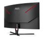 AOC Gaming C32G3AE/ BK - LED monitor - gaming - curved - 32" (31.5" viewable) - 1920 x 1080 Full HD (1080p) @ 165 Hz - VA - 300 cd/m² - 1 ms - 2xHDMI, DisplayPort - speakers - red, black texture (C32G3AE/BK)