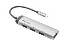VERBATIM USB-C Verbatim Multiport HUB 4-Port USB 3.2 GEN 1Type A