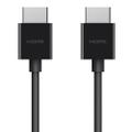 BELKIN BOOST CHARGE - Ultra High Speed - HDMI-kabel - HDMI hane till HDMI hane - 2 m - svart - stöd för 8K