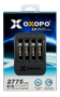 OXOPO Li-Ion 4xAA Battery 1850mAh w/charger