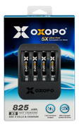 OXOPO Li-Ion 4xAAA 550mAh Battery w/charger