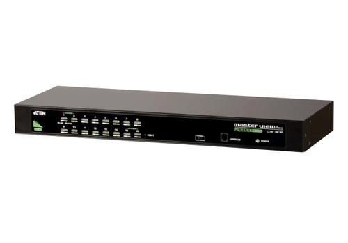 ATEN KVM-switch,  1 konsol styr 16 datorer, OSD, 19", USB (CS1316-AT-G)