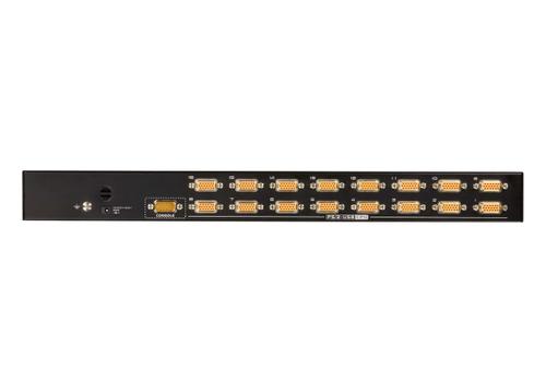 ATEN KVM-switch,  1 konsol styr 16 datorer, OSD, 19", USB (CS1316-AT-G)