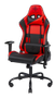 DELTACO DC210R gaming chair, PU-leather, iron frame, black/Red